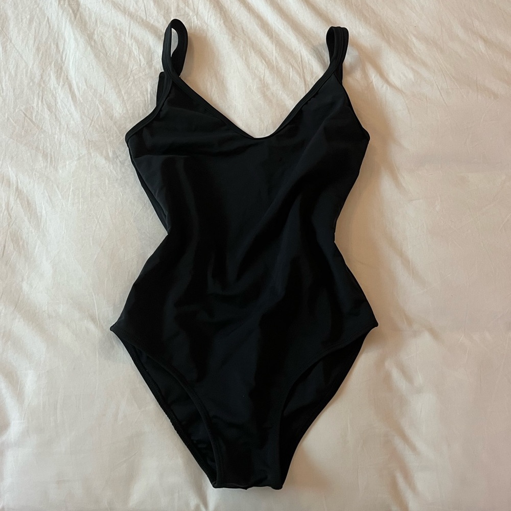Black Low Back One Piece.